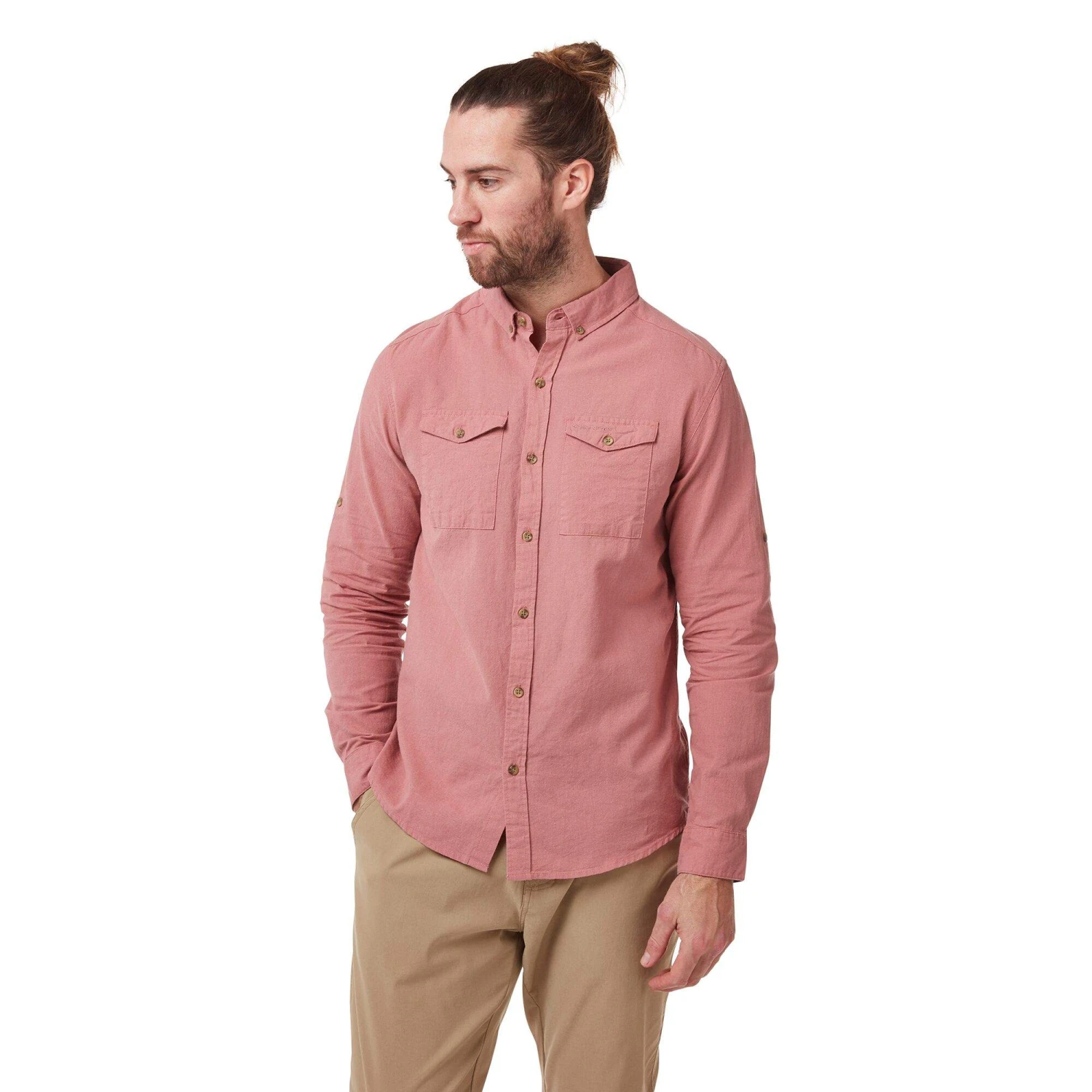 Craghoppers KIWI LINEN LONG SLEEVED SHIRT Herren - Outdoor Hemd – Bild 4