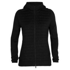 Icebreaker W ZONEKNIT LS ZIP HOODIE Damen - Wolljacke