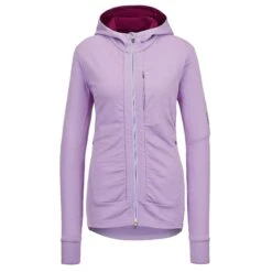 Icebreaker W QUANTUM III LS ZIP HOOD Damen - Wolljacke